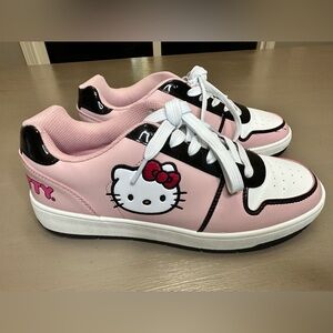 Hello Kitty by Sanyo Size 10 Pink/White/Black Women’s Sneakers Cute Graphic
